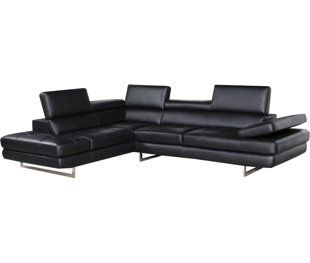 Clement Leather Sectional by Orren Ellis #2