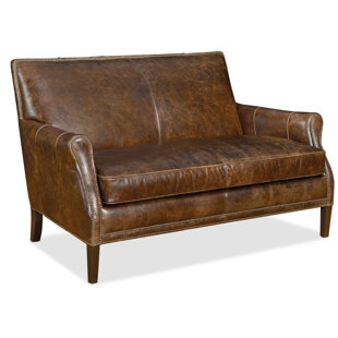 Leith Leather Settee by Hooker Furniture Today Sale Only