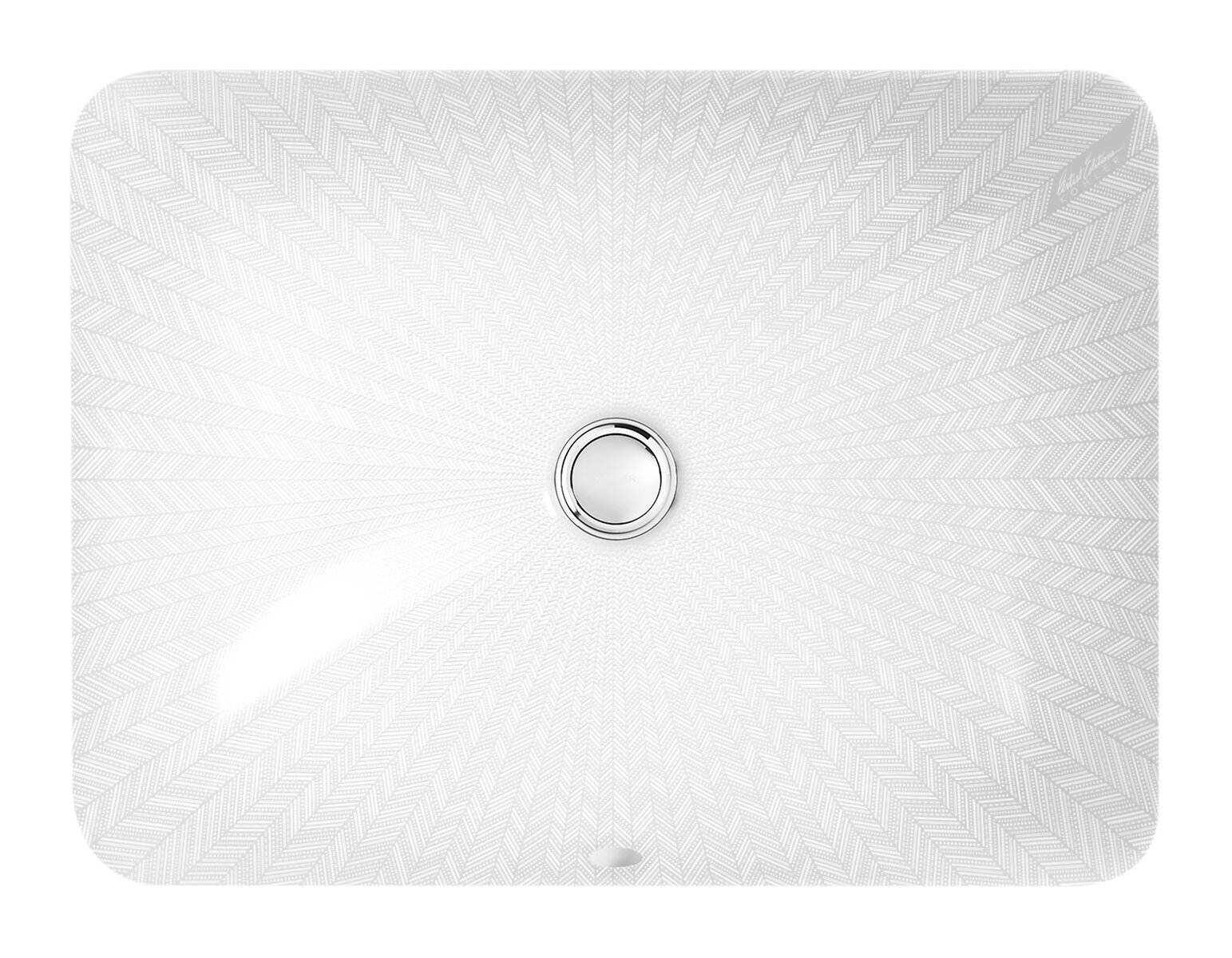 Kohler Sartorial Herringbone Caxton Rectangle Undermount Bathroom Sink Wayfair