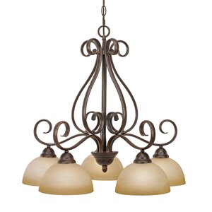 Bramblecrest 5-Light Shaded Chandelier