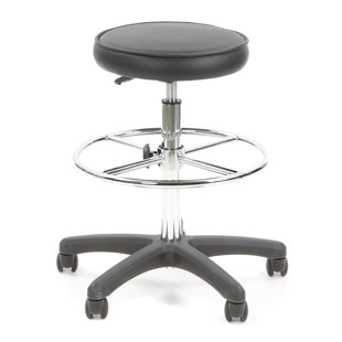 Height Adjustable Drafting Stool with Footring by Flash Furniture