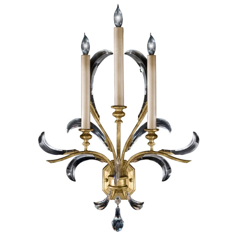 Fine Art Lamps Bevearcs 3 Light Candle Wall Light Wayfair