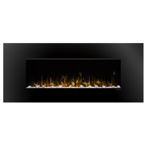 Wall Mount Black Front Glass 3A Electric Fireplace by Dimplex
