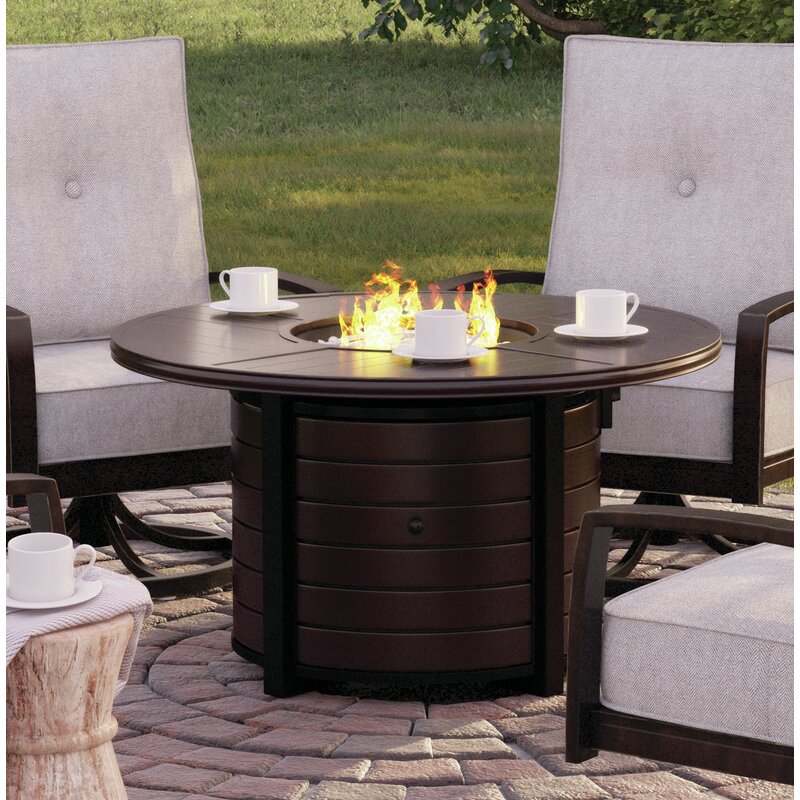 Schum Aluminum Propane Fire Pit Table Reviews Joss Main