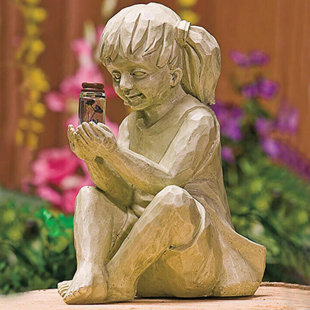Little Darling Dragon 'Heart'-cast stone-baby animal-garden statue-cute-love you 