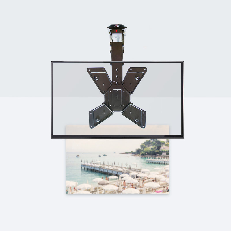Vivo Electric Motorized Flip Down Pitched Roof Tilt Ceiling Mount For 23 55 Lcd Reviews Wayfair