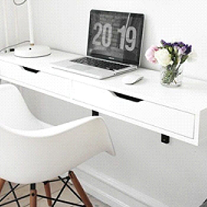 Ebern Designs Elam Floating Desk Wayfair Ca