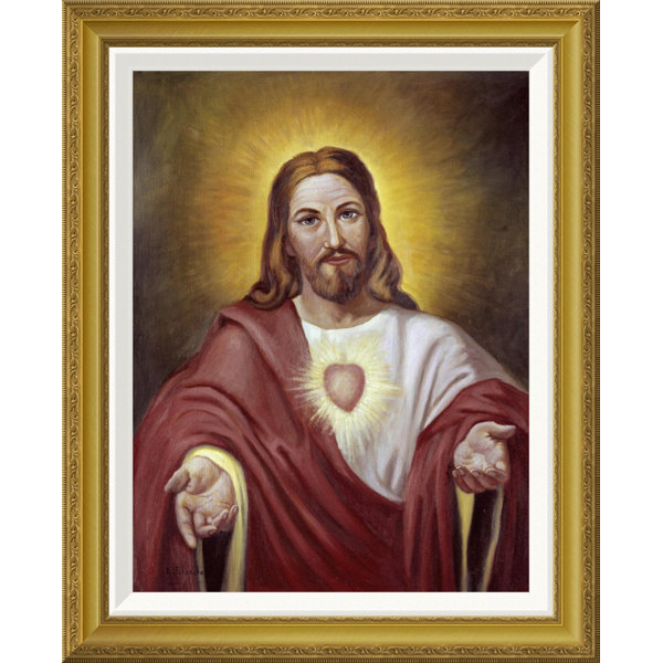 Global Gallery Sacred Heart Of Jesus By Vittorio Bianchini