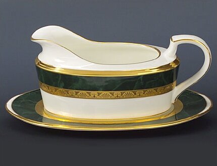 Noritake Fitzgerald 2-Piece Gravy Boat with Tray 