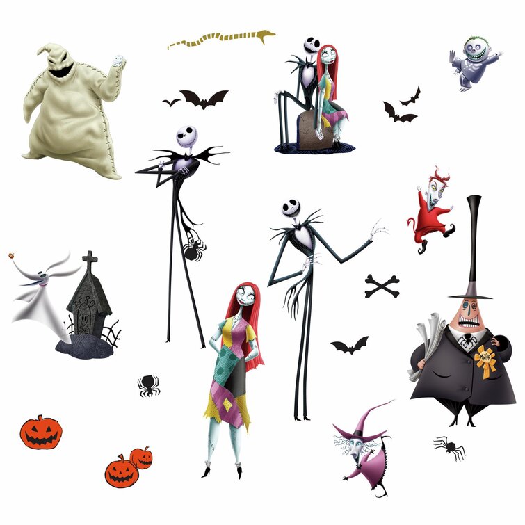 Nightmare before Christmas Jack and Sally kitchen set Ornament & Decal