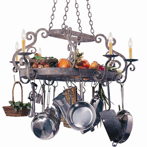 Lighted Hanging Pot Racks You Ll Love Wayfair Ca