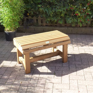 2-Sitzer Gartenbank aus Holz von RiverCo