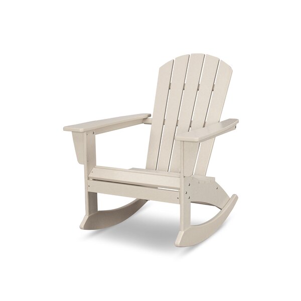 POLYWOOD® Nautical Adirondack Rocking Chair | Wayfair