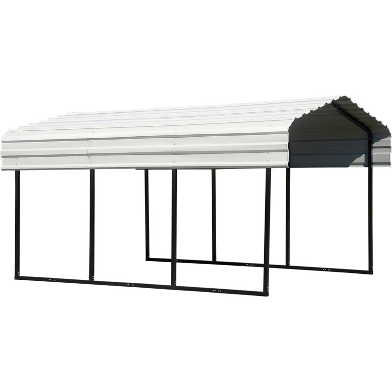 Arrow Steel Carport 10 Ft X 15 Ft Canopy Reviews Wayfair