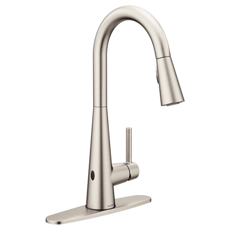 Sleek Pull Down Touchless Single Handle Kitchen Faucet with Power Clean and  Reflex