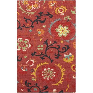 Sharan Red Area Rug