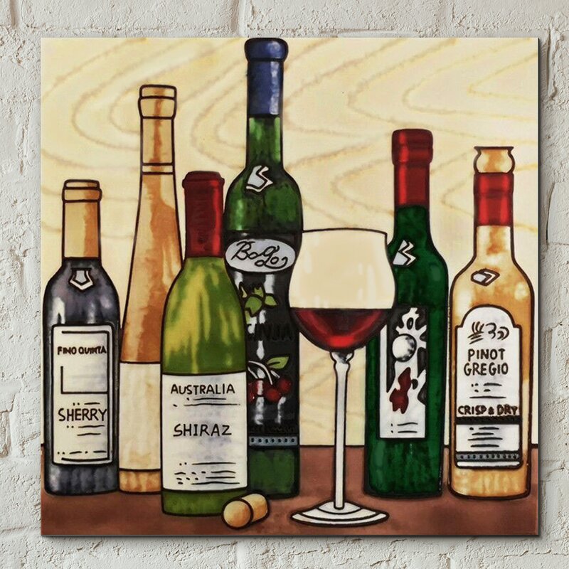 East Urban Home Hand Painted Vintage Wine Selection ...