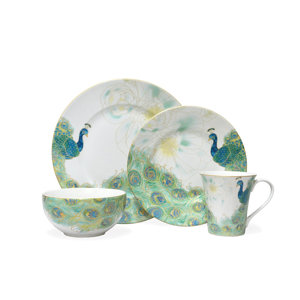 Lakshmi 16 Piece Dinnerware Set, Service for 4