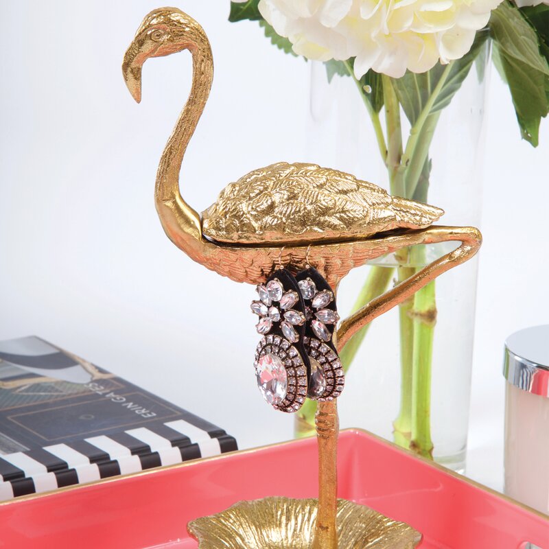 Bayou Breeze Flamingo Jewelry Stand | Wayfair