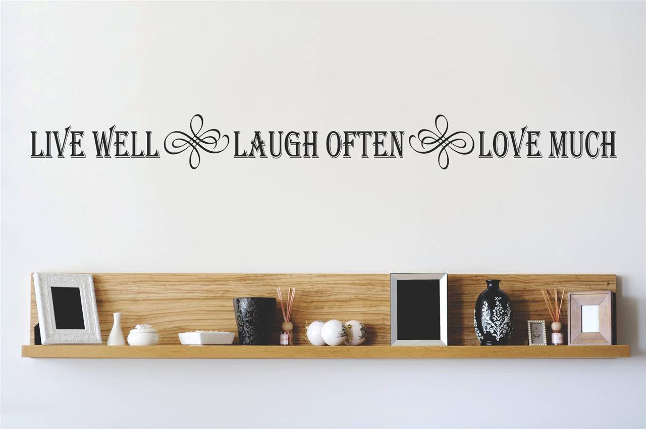 Design With Vinyl Live Well Laugh Often Love Much Wall Decal & Reviews