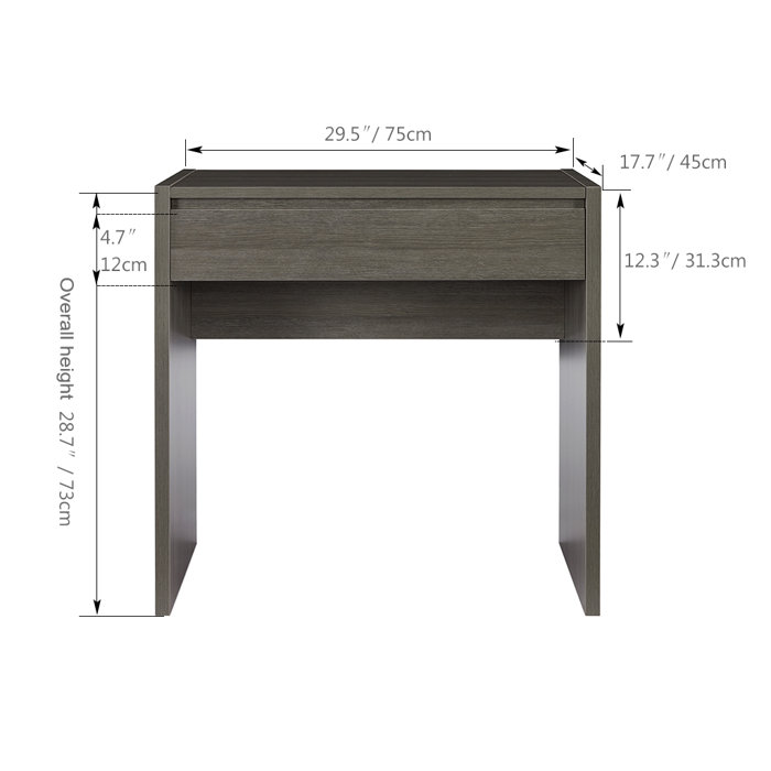 Latitude Run Makeup Table Vanity Dressing Table With Flip Desktop