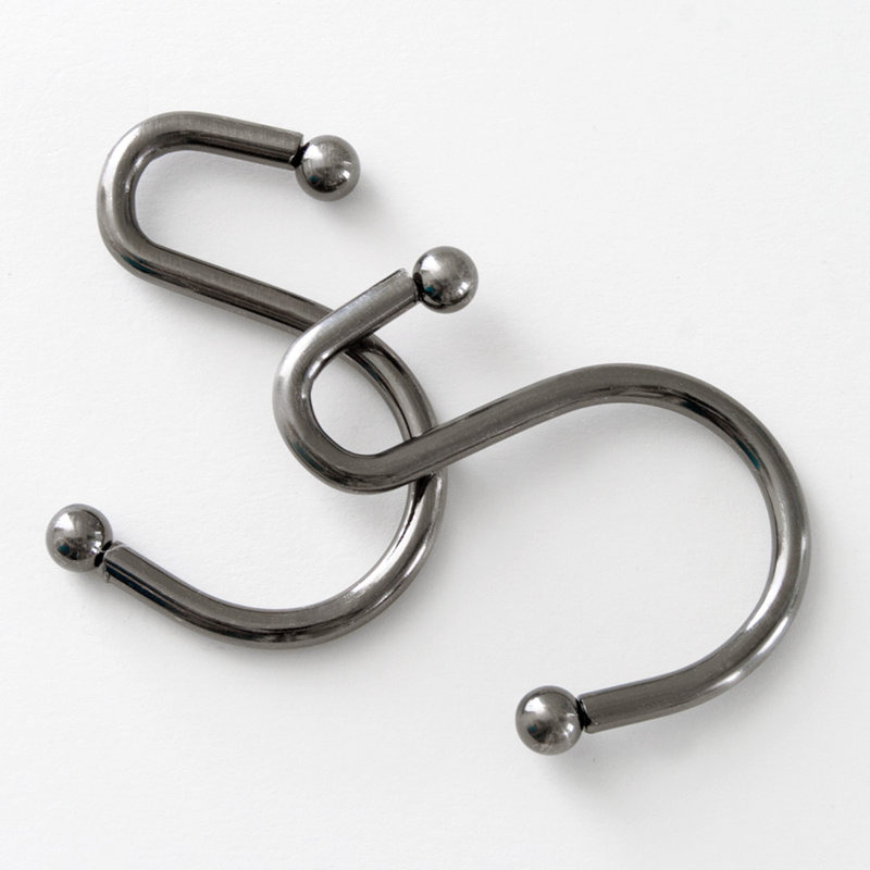 Splash Home Premium S Shaped Shower Curtain Hooks Wayfair