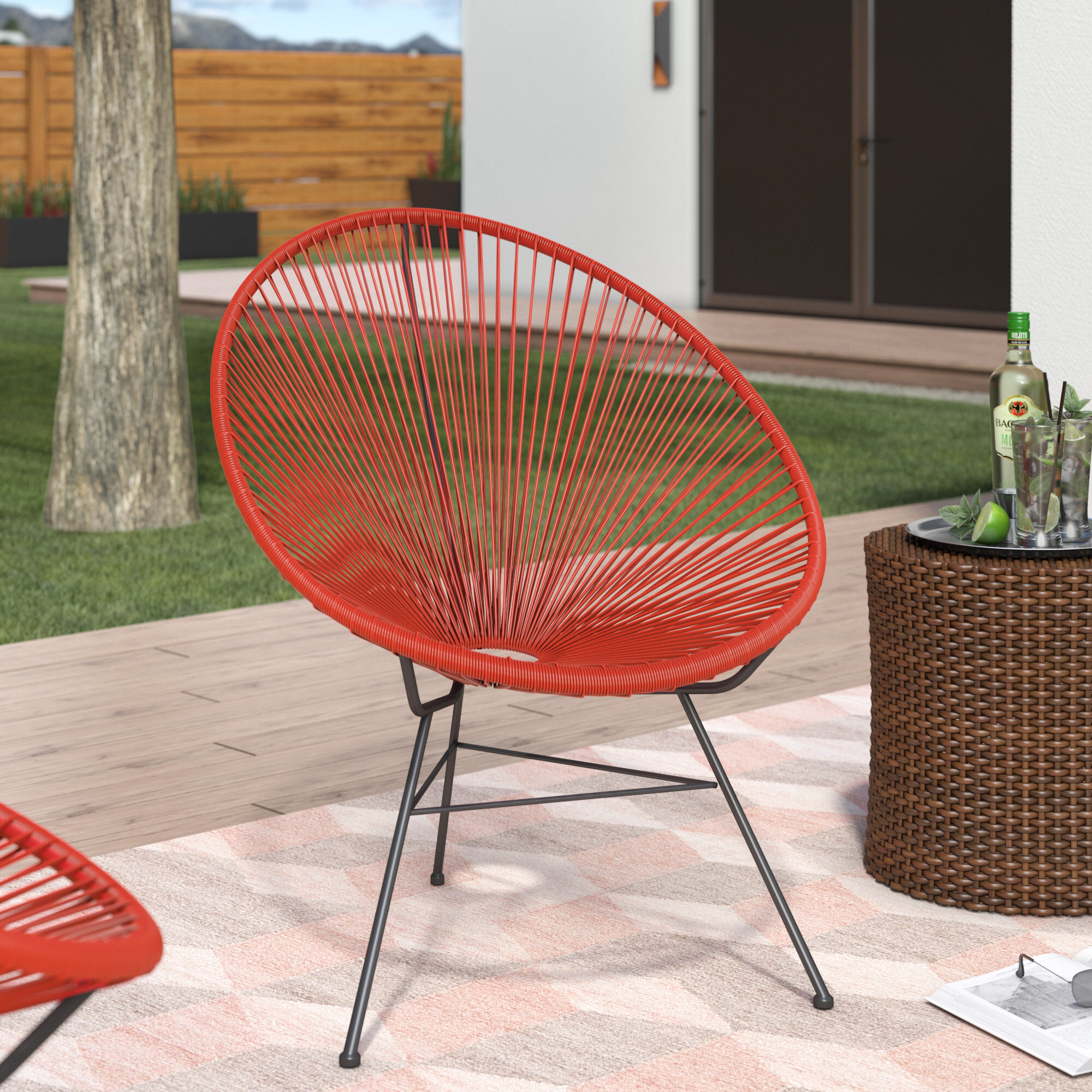 Ivy Bronx Bradley Acapulco Papasan Outdoor Chair Wayfair