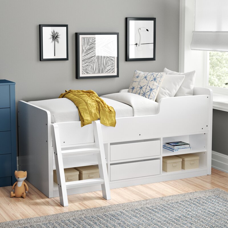 single mid sleeper bed with storage