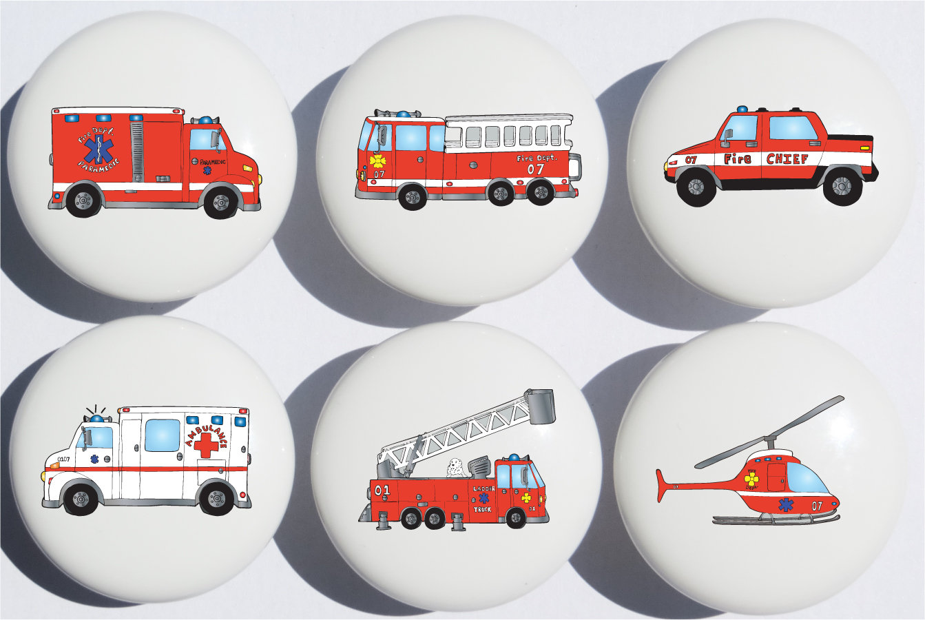 Presto Chango Decor Fire Truck Novelty Knob Multipack Reviews