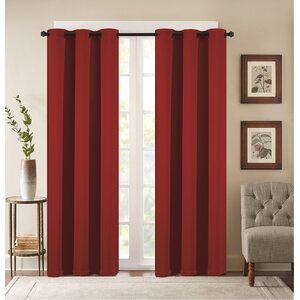 Chelsea Houston Solid Blackout Grommet Thermal Curtain Panels (Set of 2)
