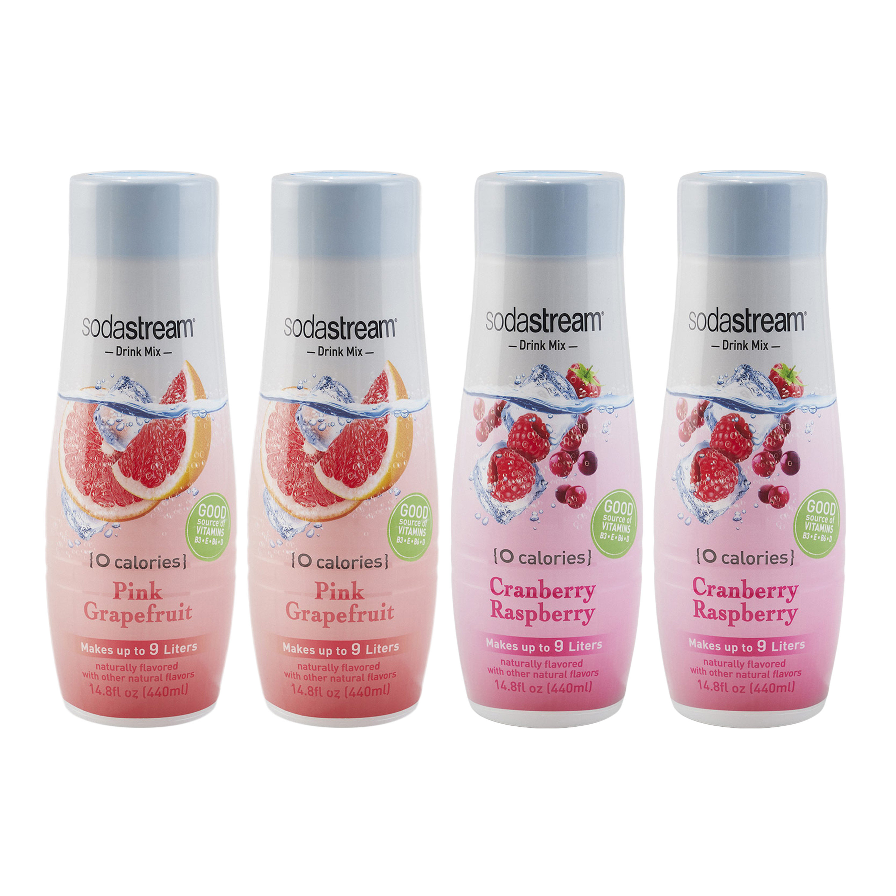 Sodastream 4 Piece Zeros Sparkling Drink Mix Set