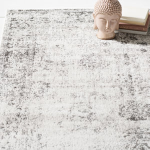 Brandt Machine Woven Gray Area Rug