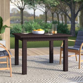 Belton Wicker Rattan Dining Table Joss Main