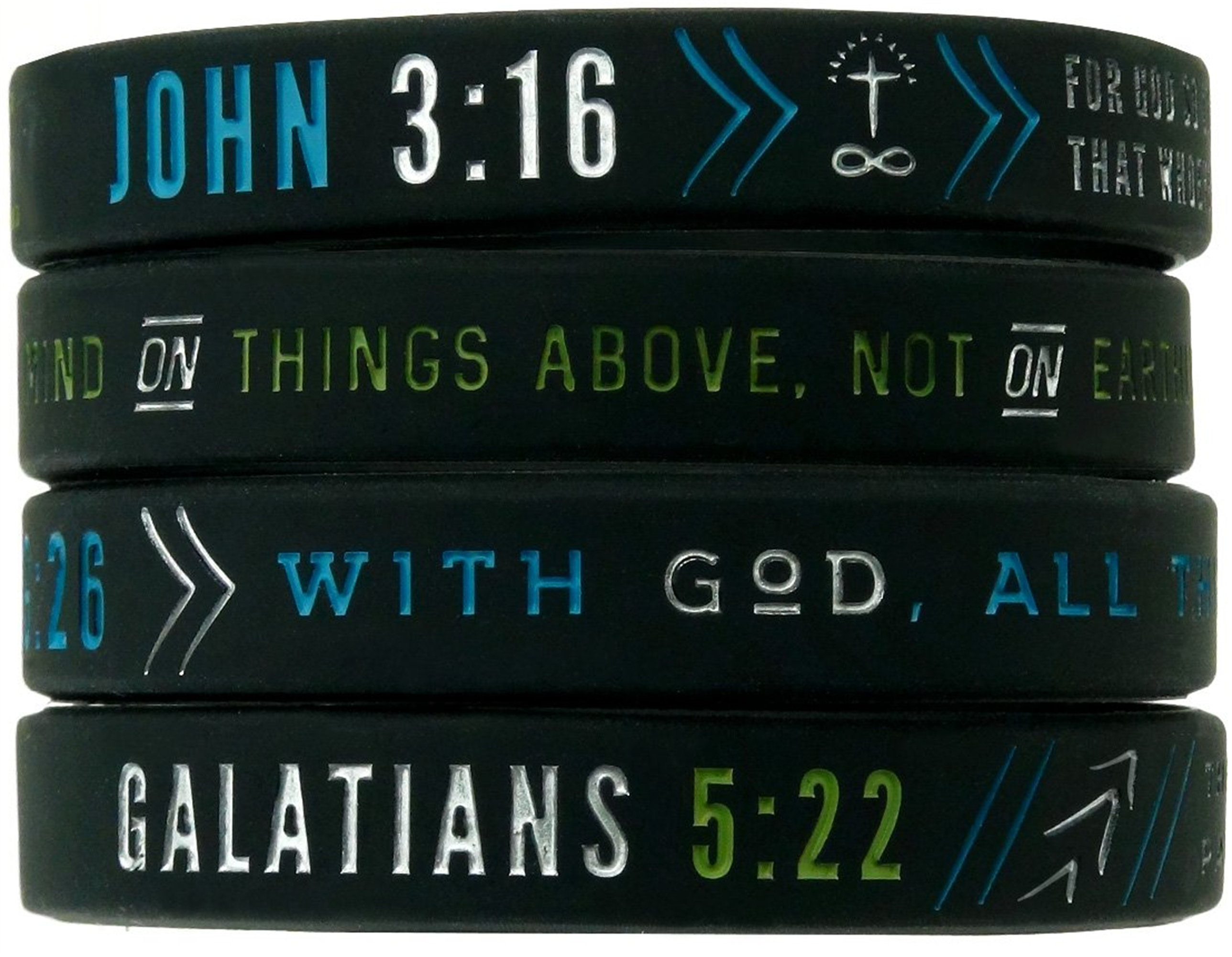 Kudos Christian Silicone Wristbands Bible Verse Rubber Bracelets Wayfair