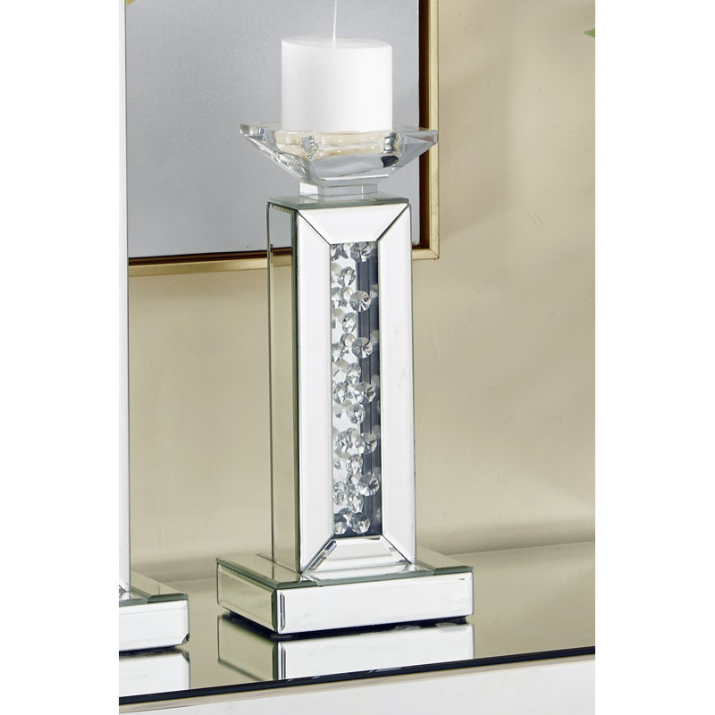 House Of Hampton Sparkle Crystal Candlestick Reviews Wayfair