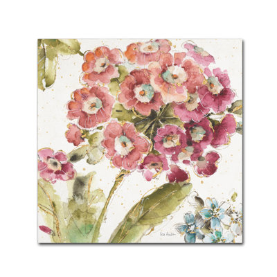 'Country Bloom IV' Print on Wrapped Canvas Lark Manor Size: 24" H x 24" W x 2" D