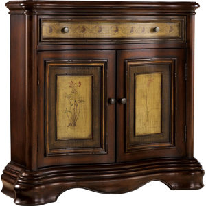 Seven Seas 2 Door / 1 Drawer Shaped Hall Accent Cabinet