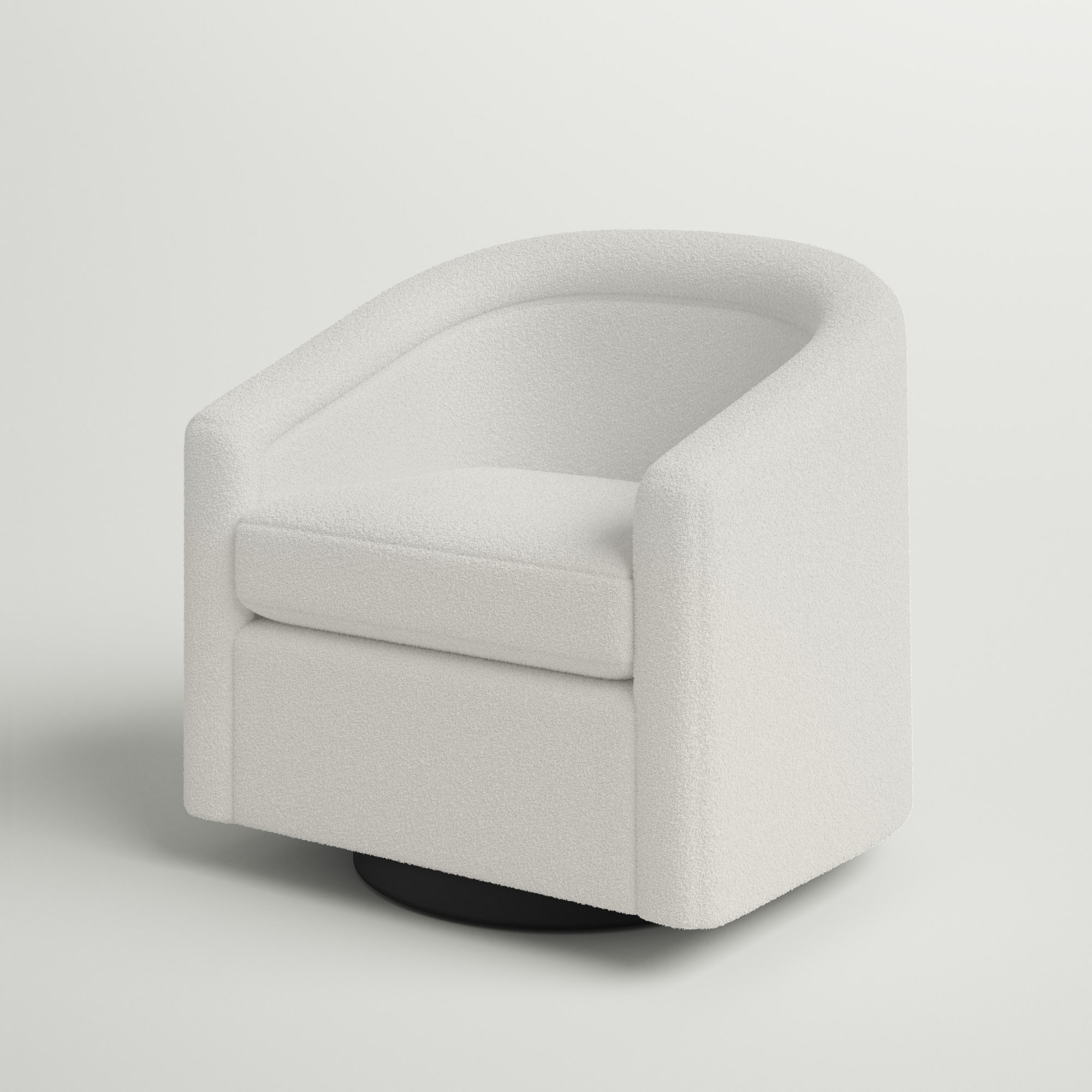 off white barrel chair