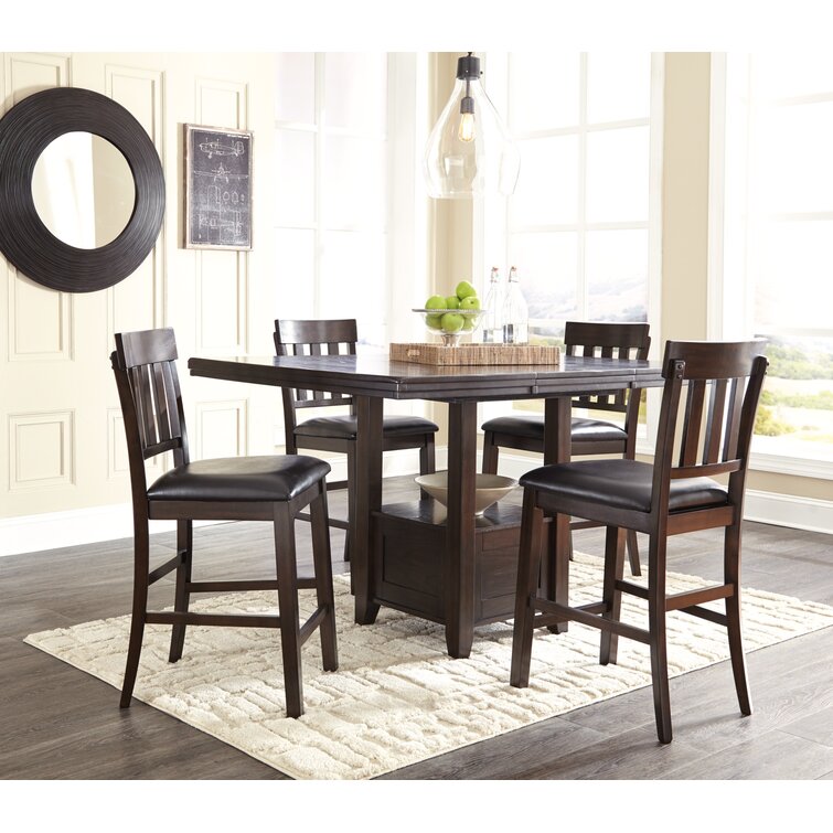 ashley dining room table with leaf