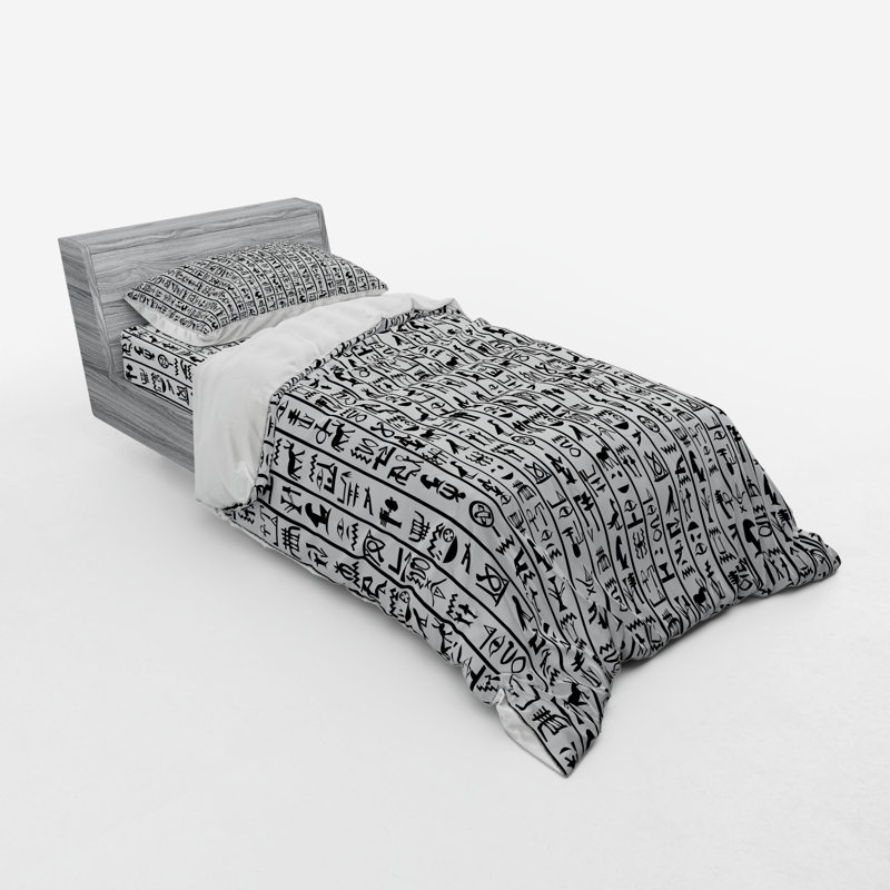 Theo Triangle Printed Duvet Quilt Cover Bedding Set