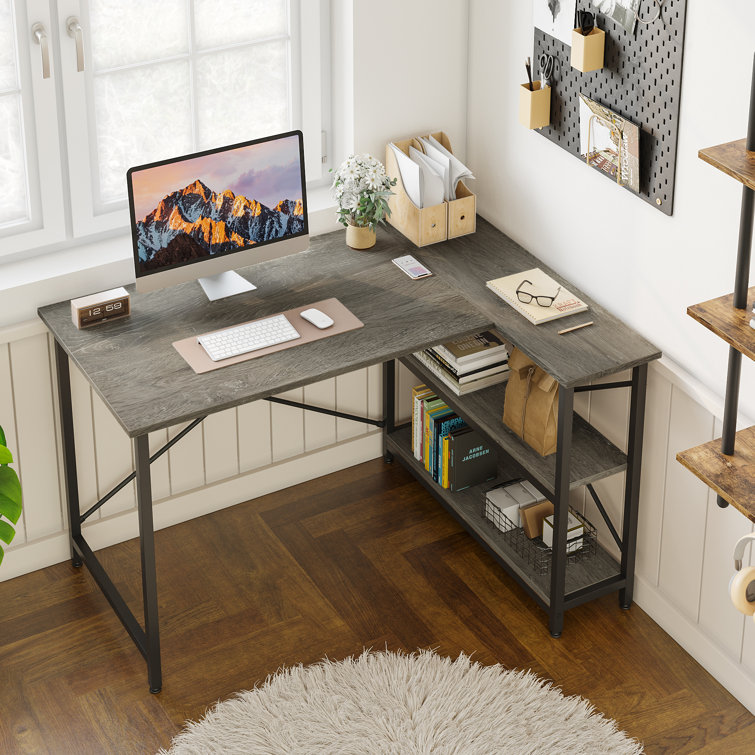 l shaped space saving desk