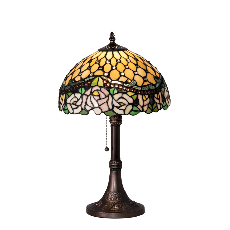Victorian rose table lamp clearance