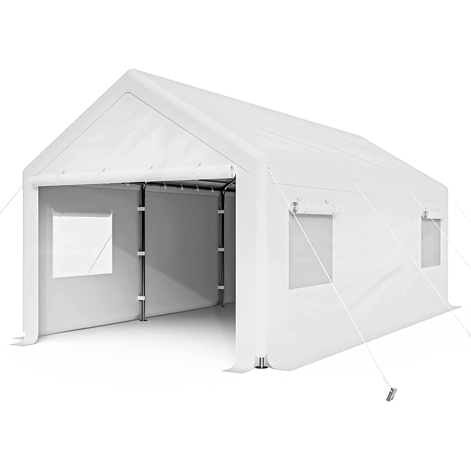 Cecarol C01 Carport, Sandbag Car Canopy 10x20x9ft, 4 Air Permeability