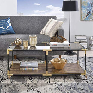 Maconay Metal Frame Coffee Table by Wrought Studio