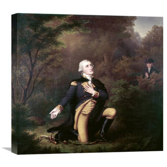 Global Gallery George Washington In Prayer At Valley Forge By