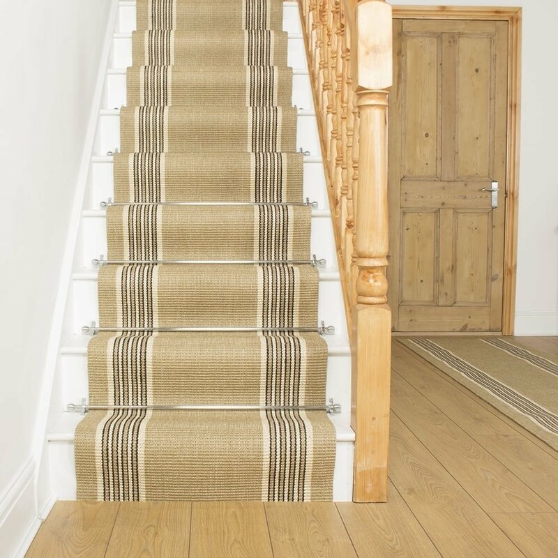 Rosalind Wheeler Alpert Flatweave Beige Stair Runner | Wayfair.co.uk