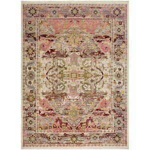 Ashok Hand-Knotted Gray/Pink Area Rug