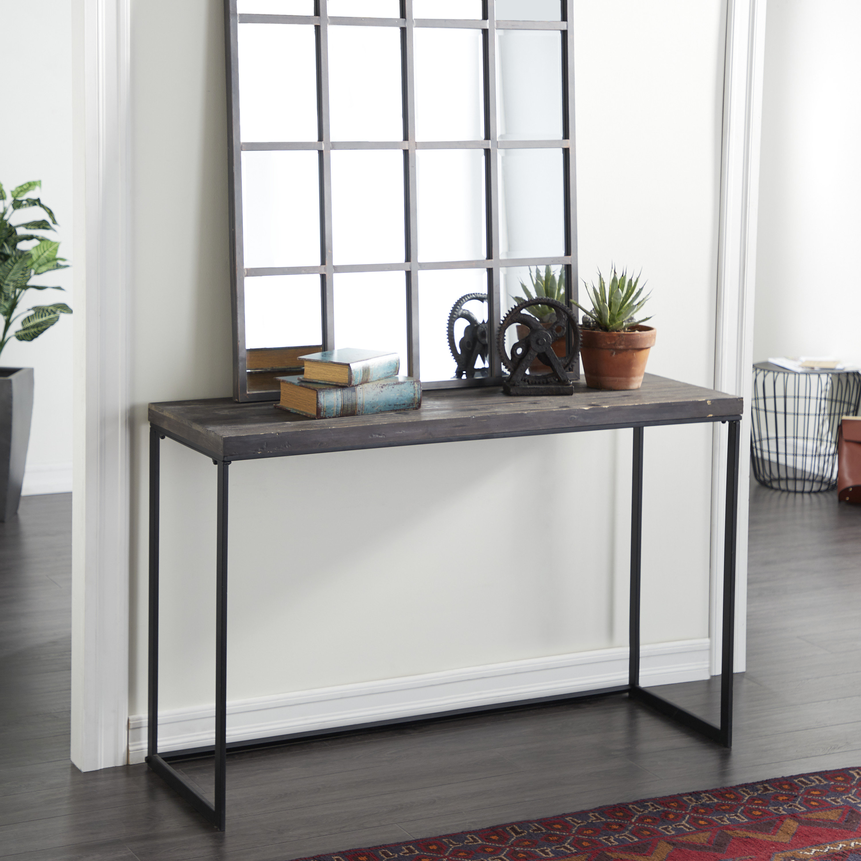 metal console table
