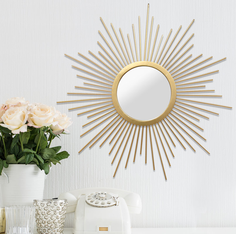 Circle Wall Mirror willa arlo interiors sunburst metal wall mirror & reviews | wayfair Circle Wall Mirror willa arlo interiors sunburst metal wall mirror & reviews | wayfair