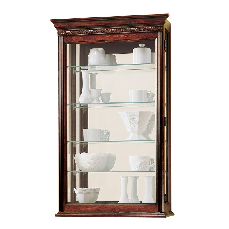 Alcott Hill Carmelita Wall Mounted Curio Cabinet Reviews Wayfair